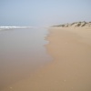 La plage de IGGIN SDIST AGD AGOUN  sud de l'embouchure de l'oued Souss. 