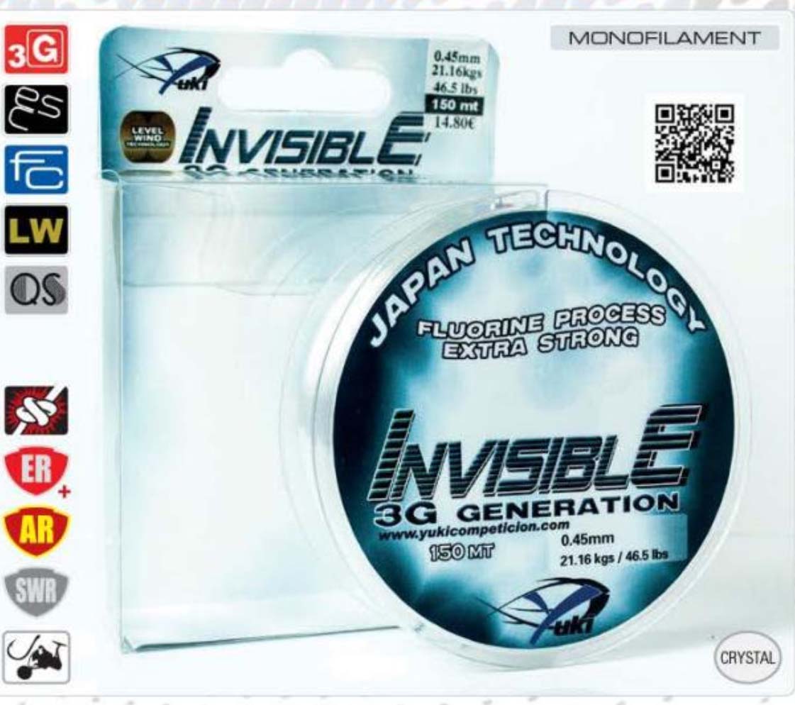 Fil Yuki INVISIBLE TRANSPARENT 3G (300 m)