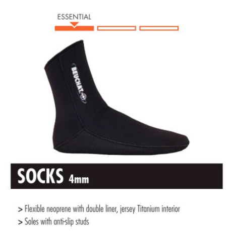 chaussons de chasse sous-marine beuchat socks 4mm