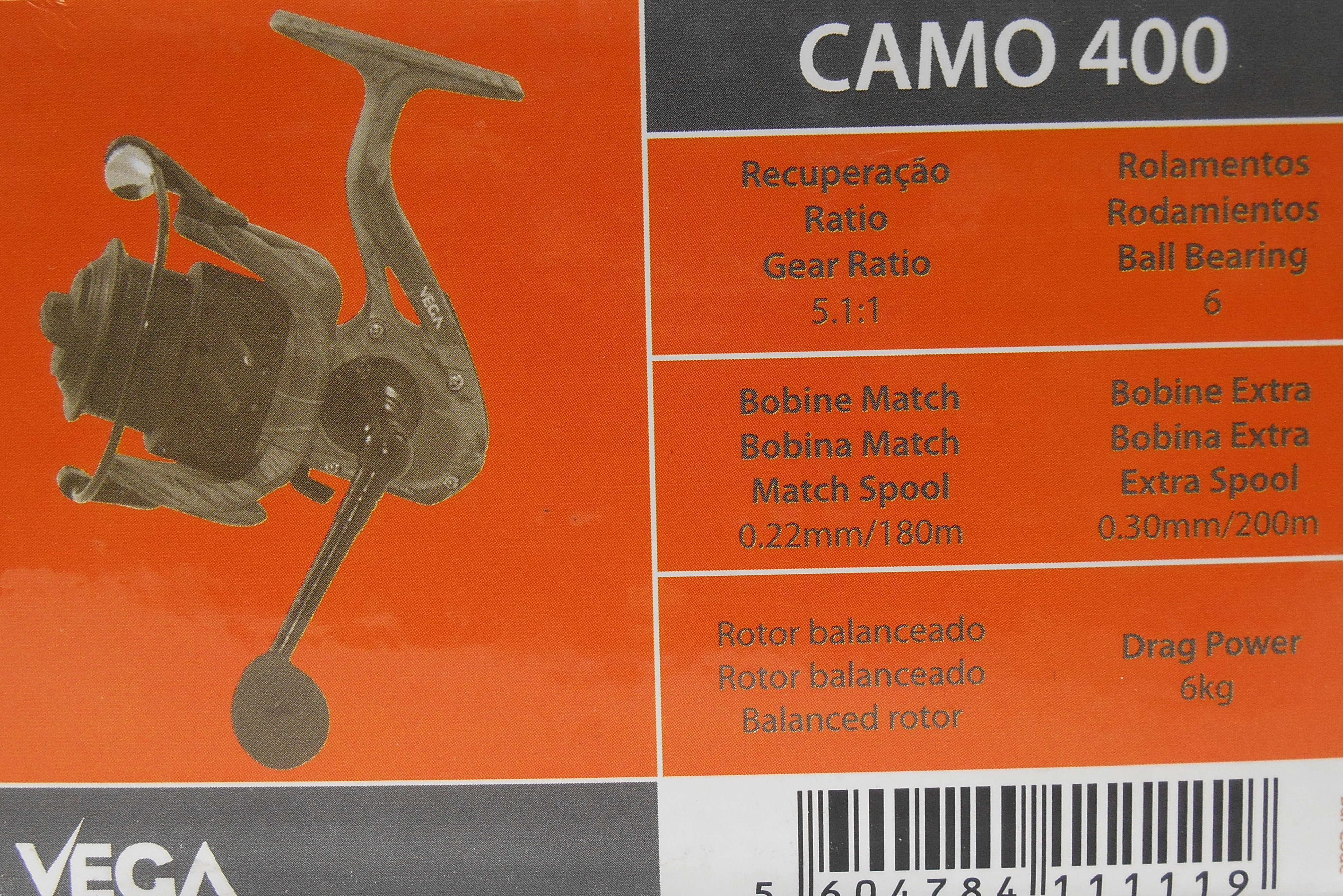 MOULINET SPINNING VEGA CAMO 400 prix 400 dh