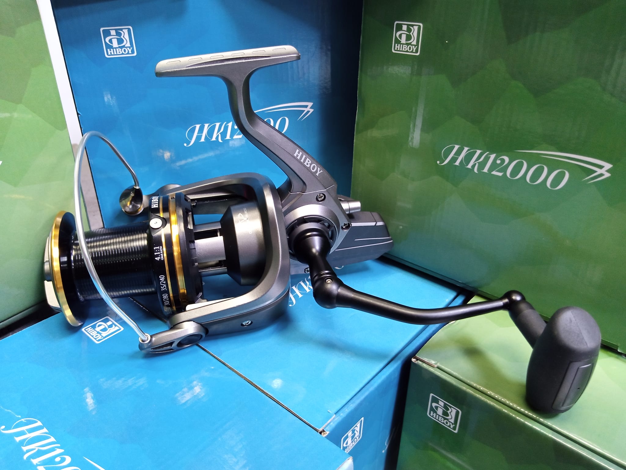 MOULINET SURFCASTING HIBOY HK12000. PRIX 400 DH