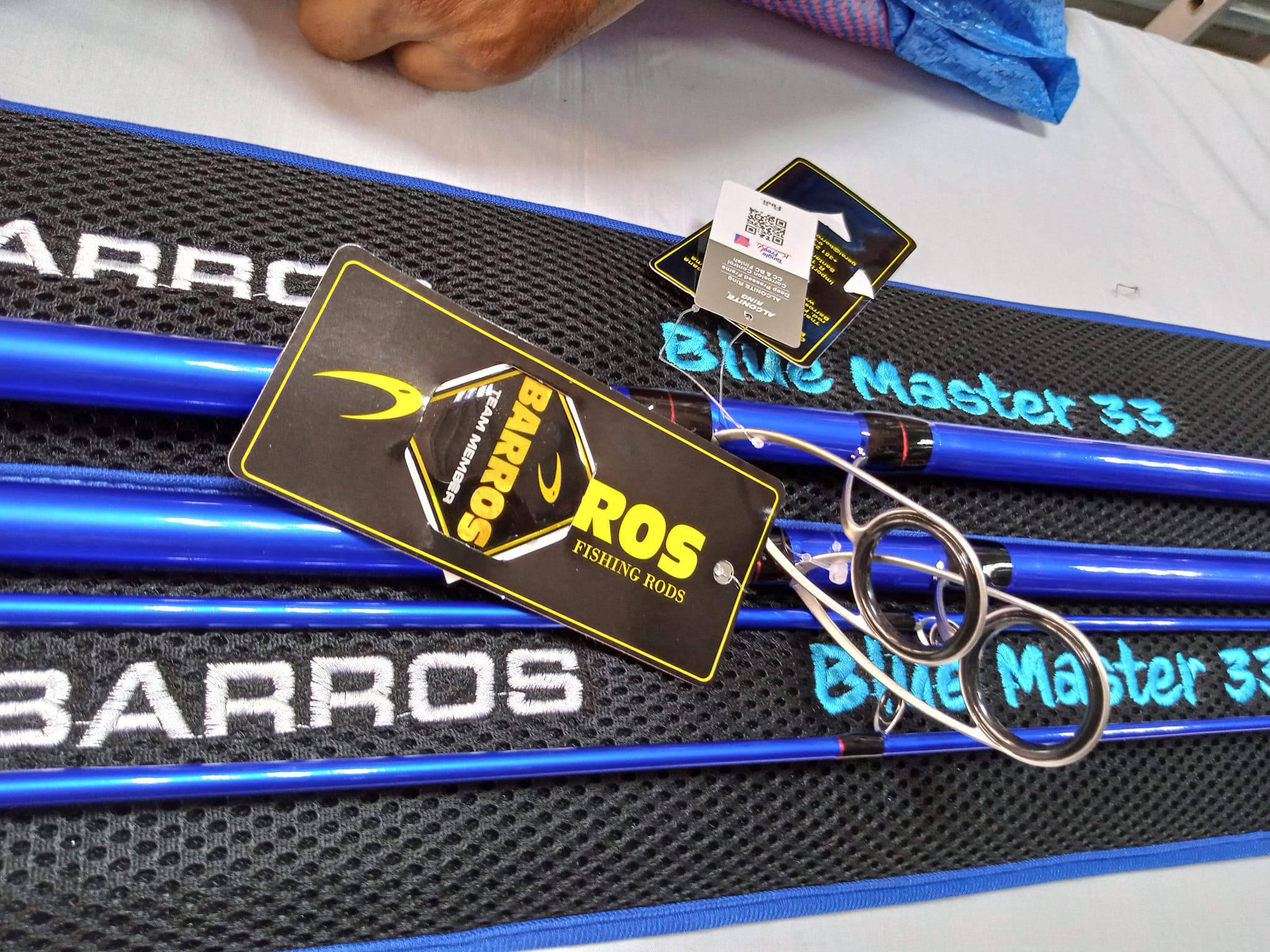 canne spinning barros blue master 3.30m . PRIX 1150 dh