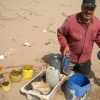 La plage de AGD AGOUN  5 kilomètres au sud de l'embouchure de l'oued Souss.