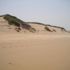 La plage de AGD AGOUN  5 kilomètres au sud de l'embouchure de l'oued Souss.