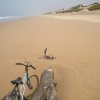 La plage de IGGIN SDIST   sud de l'embouchure de l'oued Souss.