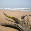 La plage de IGGIN SDIST   sud de l'embouchure de l'oued Souss.