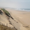 La plage de AGD AGOUN  5 kilomètres au sud de l'embouchure de l'oued Souss.