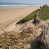 La plage de AGD AGOUN  5 kilomètres au sud de l'embouchure de l'oued Souss.