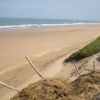 La plage de IGGIN SDIST  sud de l'embouchure de l'oued Souss.