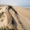 La plage de IGGIN SDIST  sud de l'embouchure de l'oued Souss.