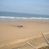 La plage de IGGIN SDIST  sud de l'embouchure de l'oued Souss.