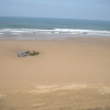 La plage de IGGIN SDIST  sud de l'embouchure de l'oued Souss. 