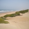 La plage de IGGIN SDIST  sud de l'embouchure de l'oued Souss. 