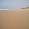 La plage de IGGIN SDIST  sud de l'embouchure de l'oued Souss. 