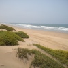 La plage de IGGIN SDIST  sud de l'embouchure de l'oued Souss. 