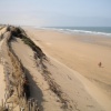 La plage de IGGIN SDIST  sud de l'embouchure de l'oued Souss. 