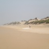 La plage de IGGIN SDIST  sud de l'embouchure de l'oued Souss. 